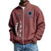 Cowboys EST 1960 Quarter Zip Waffle Sweatshirt 3