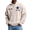 Cowboys EST 1960 Quarter Zip Waffle Sweatshirt 5