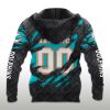 Dolphins Black Metal Texture Hoodie 2