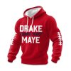 Drake Drake Maye Maye Football Waffle Hoodie (2)