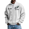 Eagles EST 1933 Quarter Zip Waffle Sweatshirt 8 Eagles EST 1933 Quarter Zip Waffle Sweatshirt 4