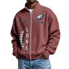 Eagles EST 1933 Quarter Zip Waffle Sweatshirt 9 Eagles EST 1933 Quarter Zip Waffle Sweatshirt 5