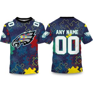 Eagles Autism Awareness Football Shirt 2026 1