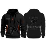 Falcons Back In Black 2026 Half Zip Hoodie