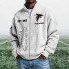 Falcons EST 1965 Quarter Zip Waffle Sweatshirt (2)