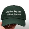 Gay Hockey Can Defeat Fascism Hat 3 Gay Hockey Can Defeat Fascism Hat (2)