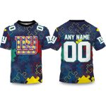 Giants Autism Awareness Football Shirt 2026