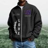 Giants EST 1925 Quarter Zip Waffle Sweatshirt (1)