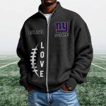 Giants EST 1925 Quarter Zip Waffle Sweatshirt