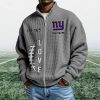 Giants EST 1925 Quarter Zip Waffle Sweatshirt (2)