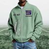 Giants EST 1925 Quarter Zip Waffle Sweatshirt (7)