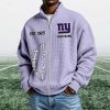 Giants EST 1925 Quarter Zip Waffle Sweatshirt (8)