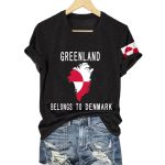 Greenland Belongs To Denmark Print Shirt