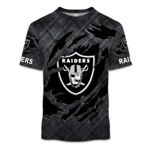 Raiders Black Metal Texture Shirt 1