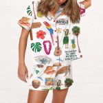 Hawaii Planner Satin Pajama Set