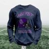 Personalized Wildcats Football Waffle Sweatshirt (2)