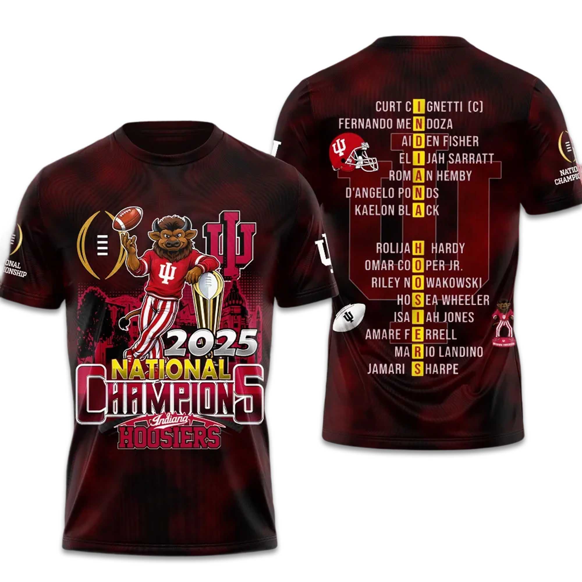 Indiana Hoosiers National Champions 2025 2026 Shirt Indiana Hoosiers National Champions 2025 2026 Shirt