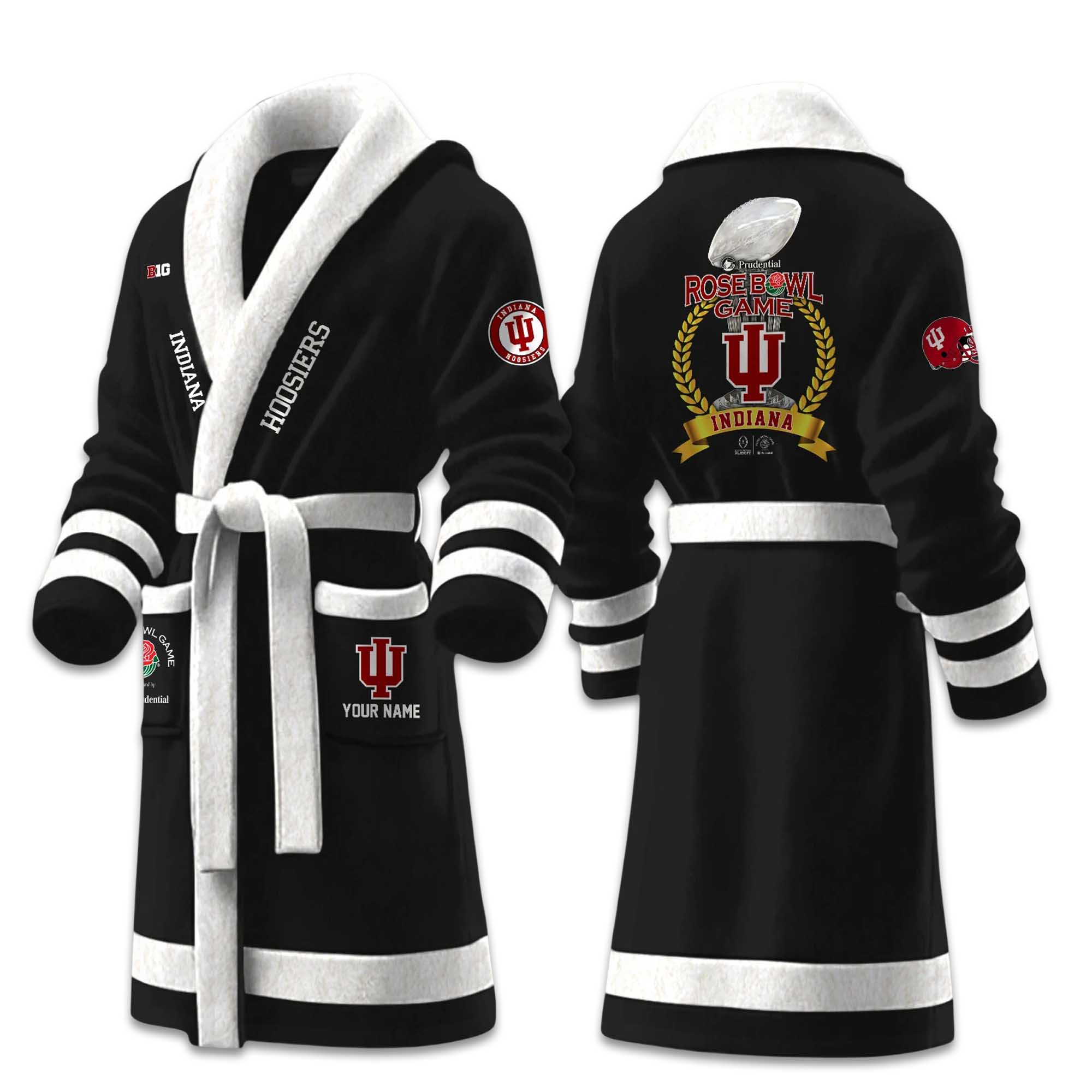 Indiana Hoosiers Rose Bowl Game Champions 2026 Fleece Bathrobe 5 Indiana Hoosiers Rose Bowl Game Champions 2026 Fleece Bathrobe (4)
