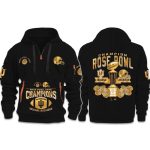 Indiana Hoosiers Rose Bowl Game Champions 2026 Quarter Zip Hoodie