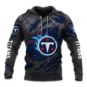 Titans Black Metal Texture Hoodie 1