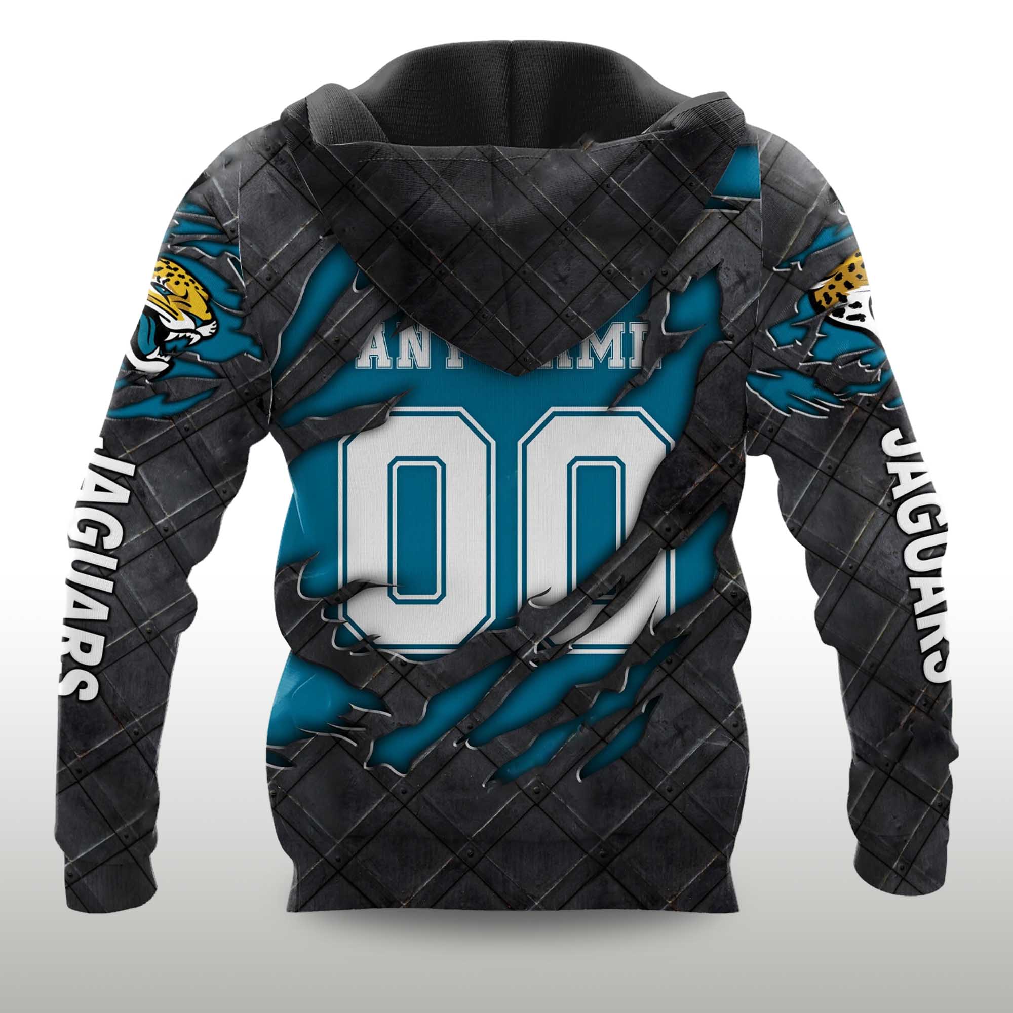 Jaguars Black Metal Texture Hoodie 2 Jaguars Black Metal Texture Hoodie 2