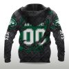Jets Black Metal Texture Hoodie 2