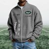 Jets EST 1959 Quarter Zip Waffle Sweatshirt (5)