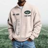 Jets EST 1959 Quarter Zip Waffle Sweatshirt (7)