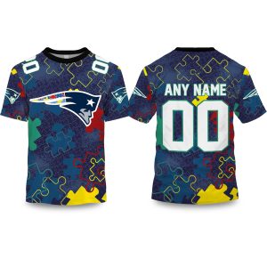 Patriots Autism Awareness Football Shirt 2026 1