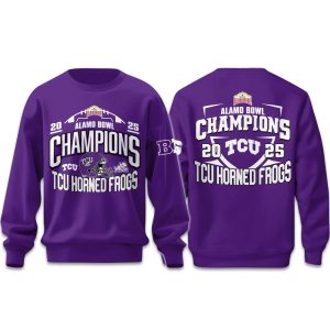 TCU Football Alamo Bowl Champions 2025 Sweatshirt 1