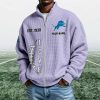 Lions EST 1930 Quarter Zip Waffle Sweatshirt (3)