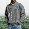 Lions EST 1930 Quarter Zip Waffle Sweatshirt (5)