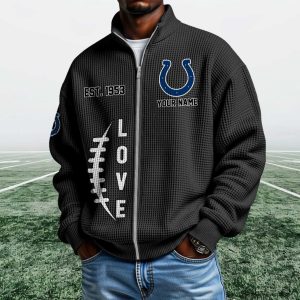 Colts EST 1953 Quarter Zip Waffle Sweatshirt (6)