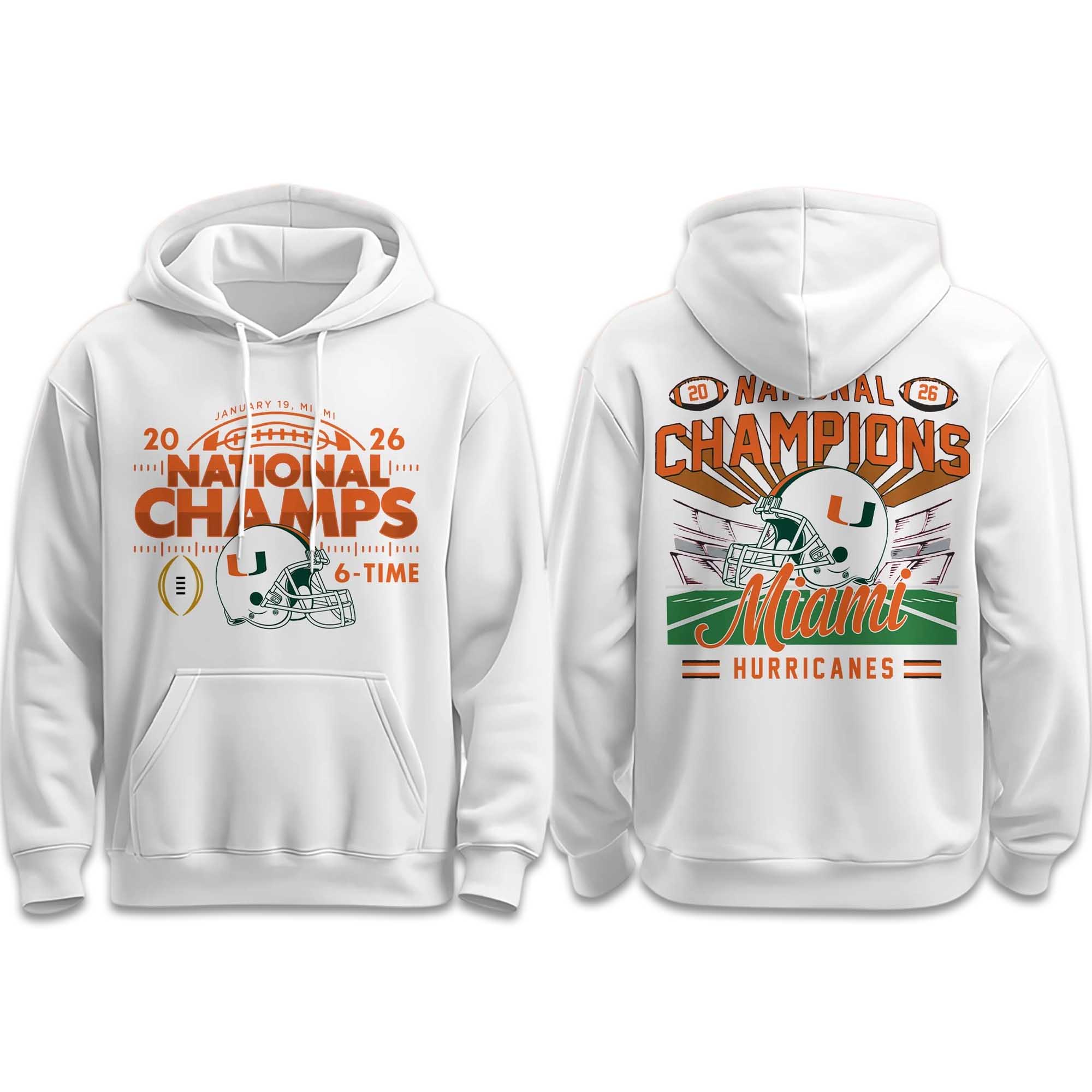 Miami Hurricanes CFP National Champions 2026 Hoodie Miami Hurricanes CFP National Champions 2026 Hoodie
