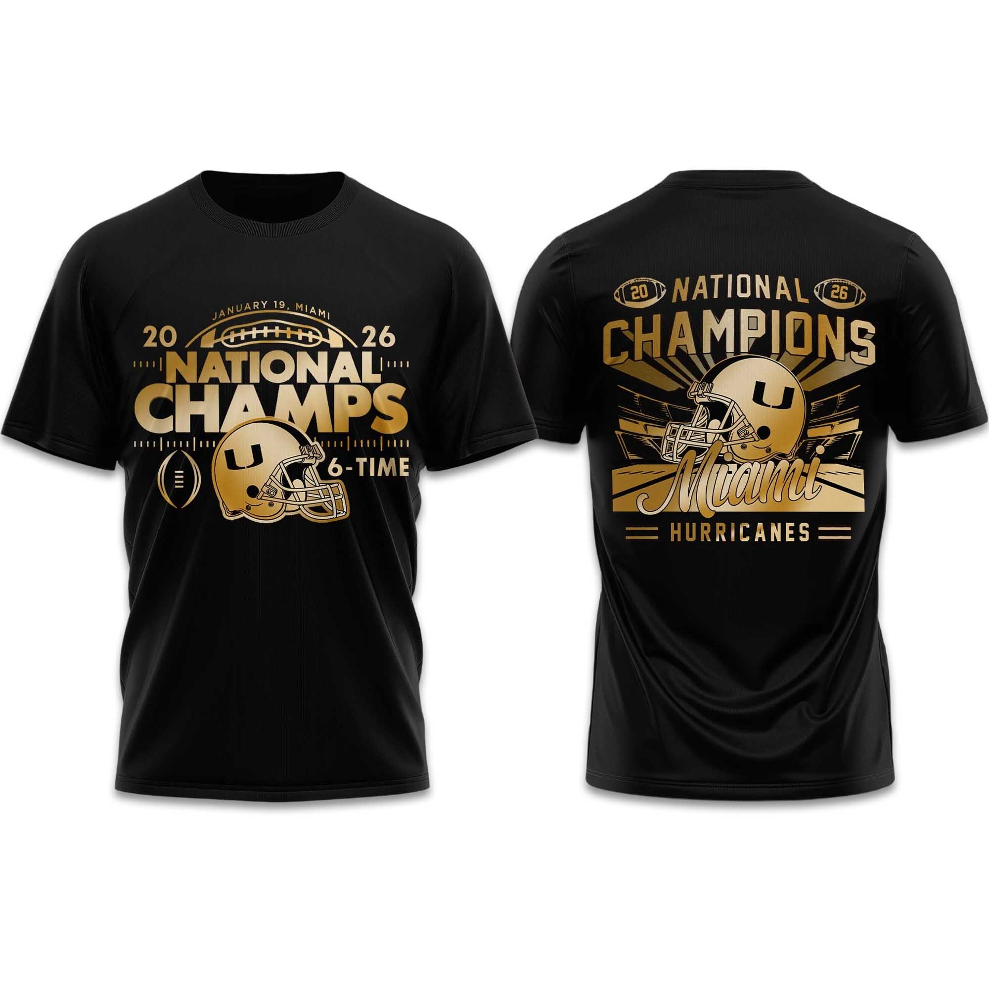 Miami Hurricanes CFP National Champions 2026 Shirt 2 Miami Hurricanes CFP National Champions 2026 Shirt (5)
