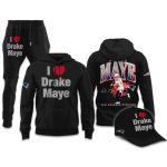 NE Patriots I Love Drake Maye Hoodie