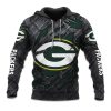 Packers Black Metal Texture Hoodie 5 Packers Black Metal Texture Hoodie 1