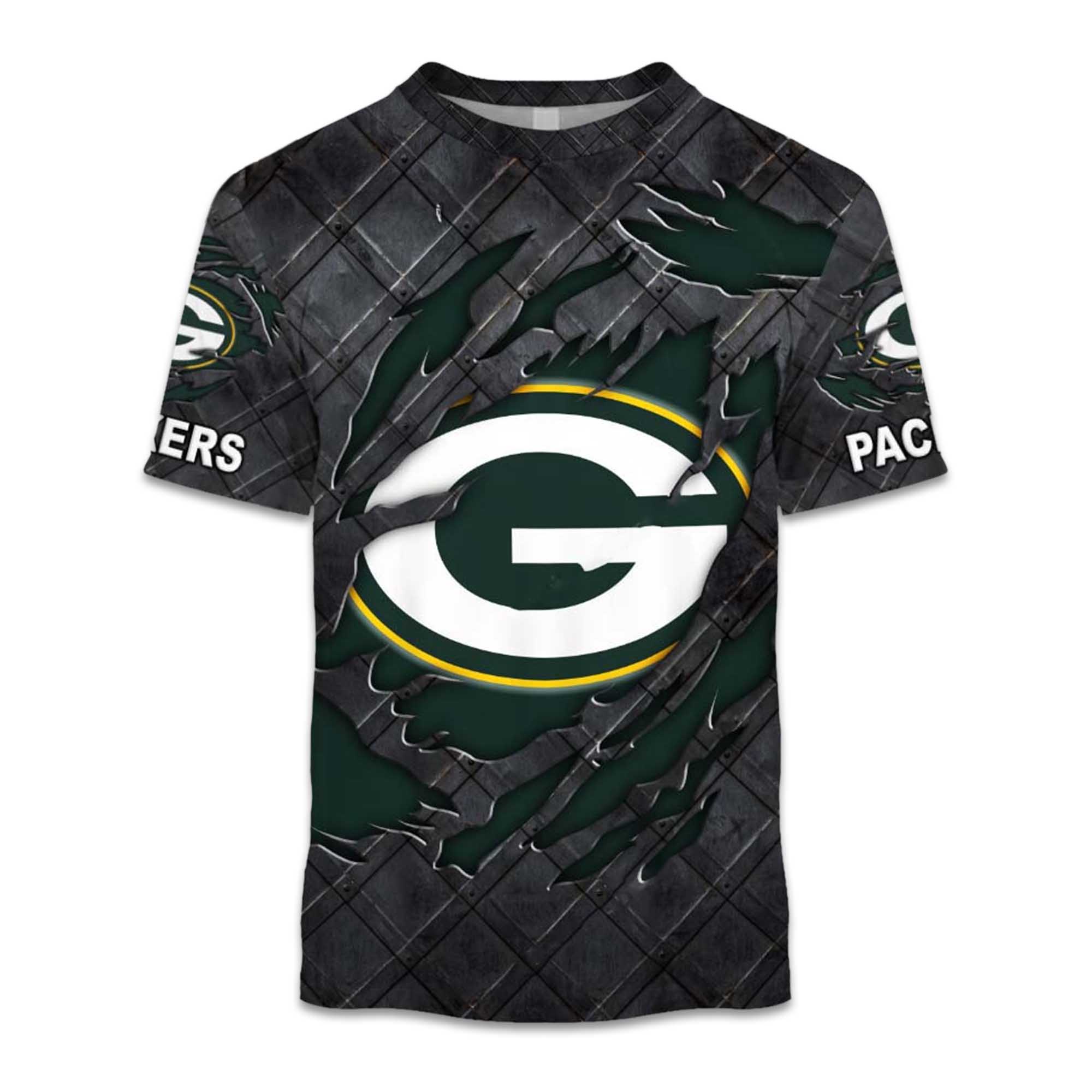 Packers Black Metal Texture Shirt Packers Black Metal Texture Shirt