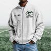 Packers EST 1919 Quarter Zip Waffle Sweatshirt 10
