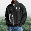 Packers EST 1919 Quarter Zip Waffle Sweatshirt 6