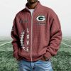 Packers EST 1919 Quarter Zip Waffle Sweatshirt 9