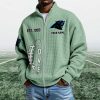 Panthers EST 1993 Quarter Zip Waffle Sweatshirt (10)