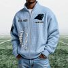 Panthers EST 1993 Quarter Zip Waffle Sweatshirt (7)