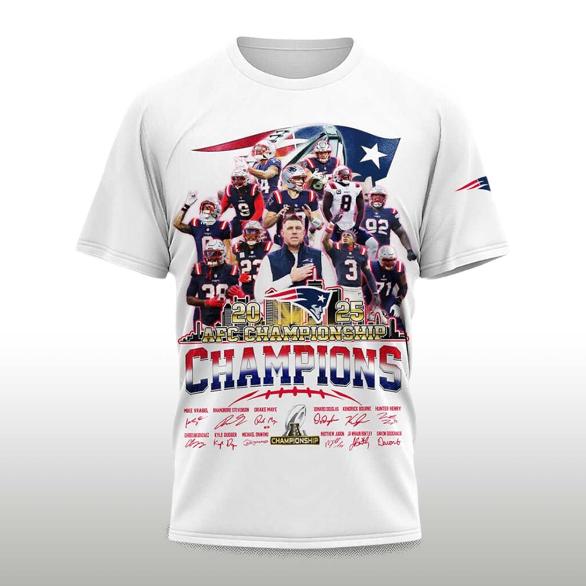 Patriots 2025 2026 AFC Championship Champions Shirt 3 Patriots 2025 2026 AFC Championship Champions Shirt (3)
