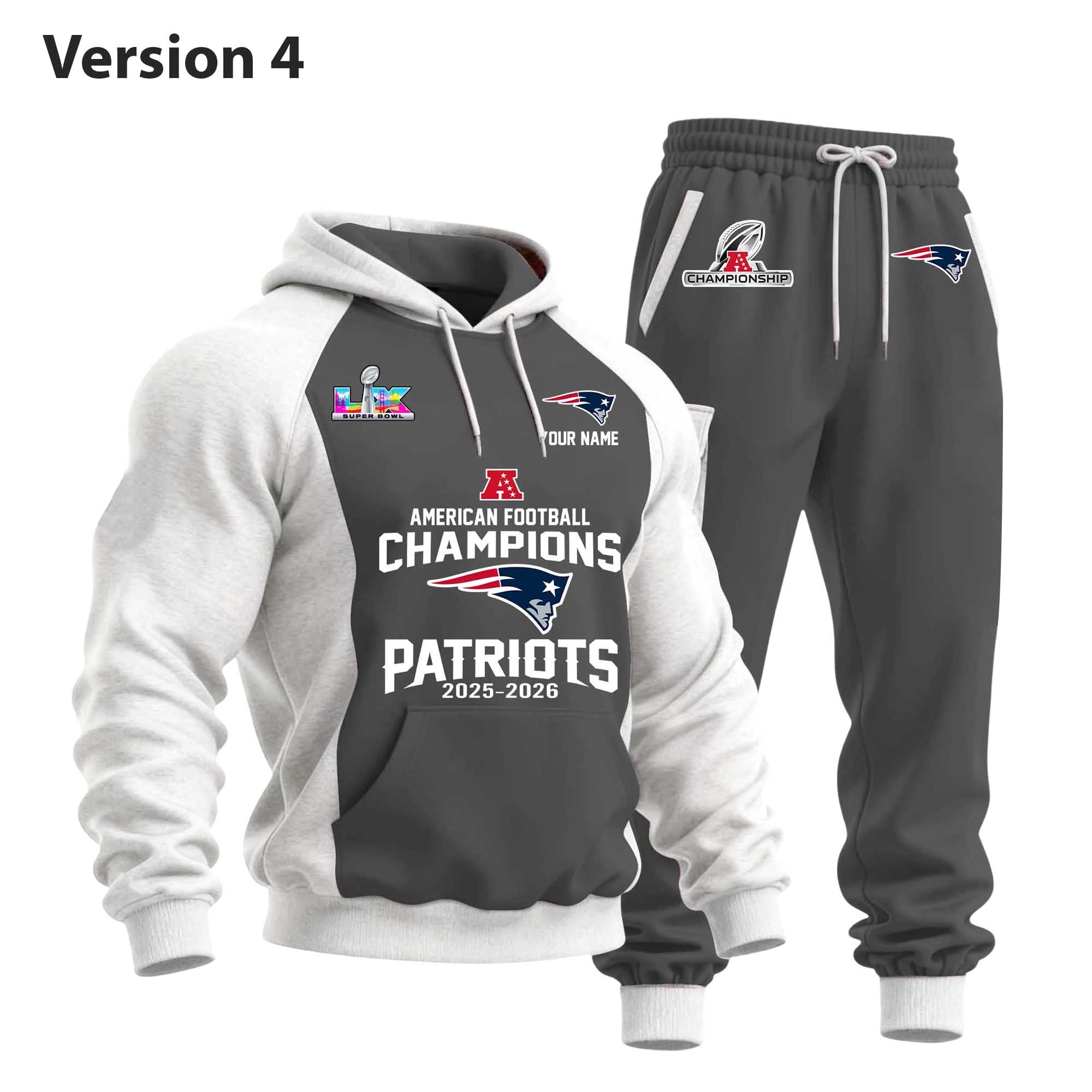 Patriots America Football Champions 2025 2026 Hoodie Set 3 Patriots America Football Champions 2025 2026 Hoodie Set (4)