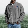 Patriots EST 1959 Quarter Zip Waffle Sweatshirt (2)
