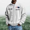 Patriots EST 1959 Quarter Zip Waffle Sweatshirt (5)