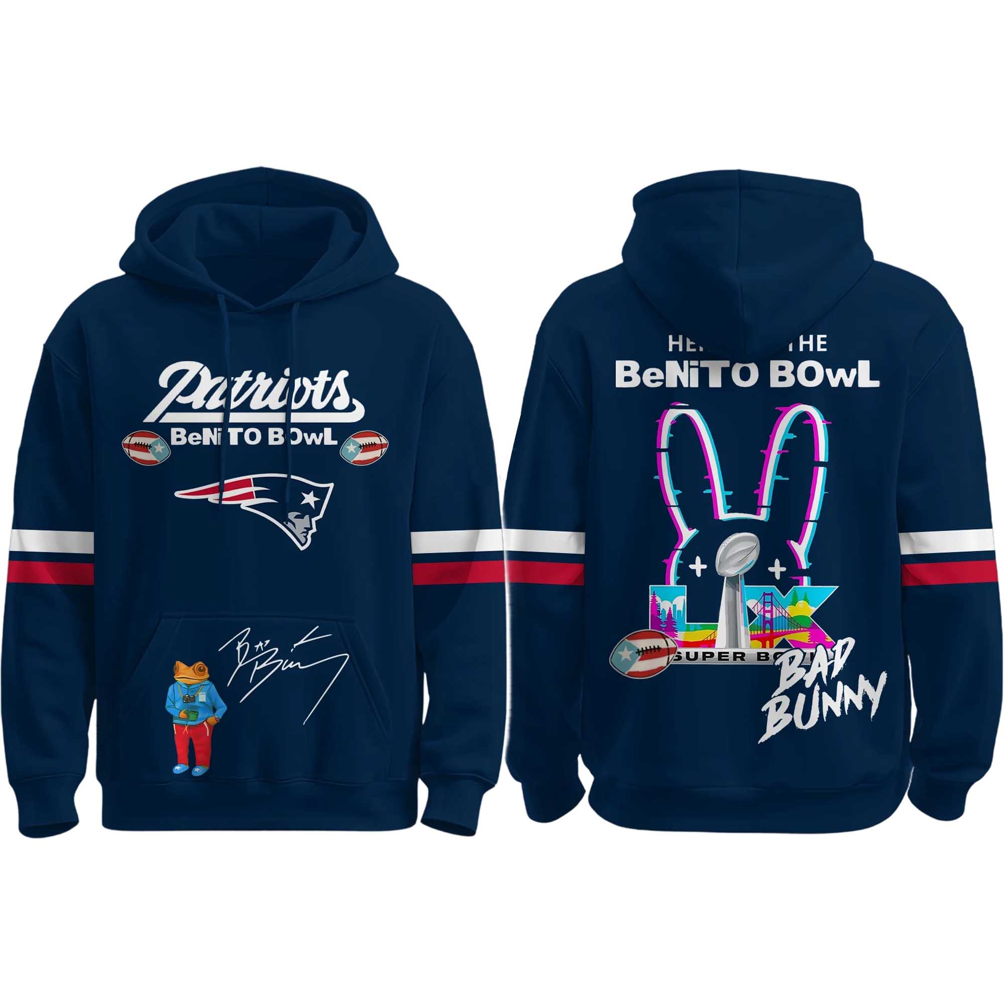 Patriots Here For The Benito Bowl 2026 Hoodie Patriots Here For The Benito Bowl 2026 Hoodie