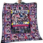 Patriots Winners Go Pats 2025-2026 Fleece Blanket