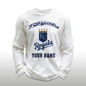 Personalized Royals Baseball Waffle Sweatshirt 1
